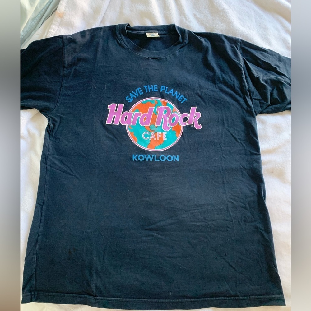 Hard Rock Cafe Real Vintage 3 100% Cotton T-shirts Bangkok Hong Kong Kowloon XL - Picture 8 of 16